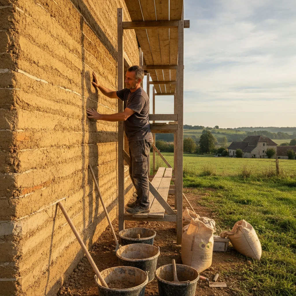 Maison en pisé du Forez, rénovation réussie en 2026 - maison pise forez renovation